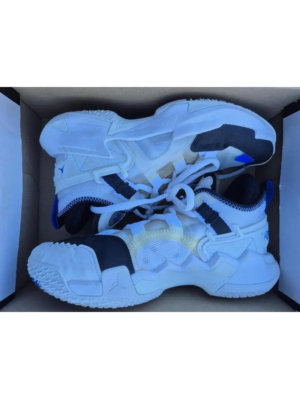 Jordan Why Not .5 White Racer Blue (GS) size 6.5 Pre-owned